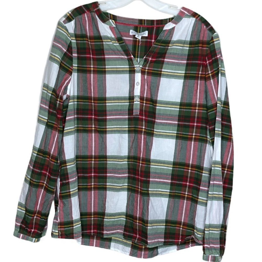 Kim‎ Rogers Plaid Top